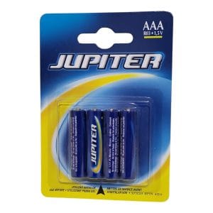 Pila AAA 1,5V Jupiter, ideal para carpfishing, alta durabilidad y resistencia, perfecta para dispositivos electrónicos.