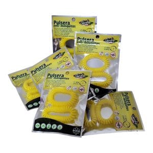 Pulsera anti-mosquitos Garden Enjoy, protección de 7 a 10 días, ideal para carpfishing y actividades al aire libre.