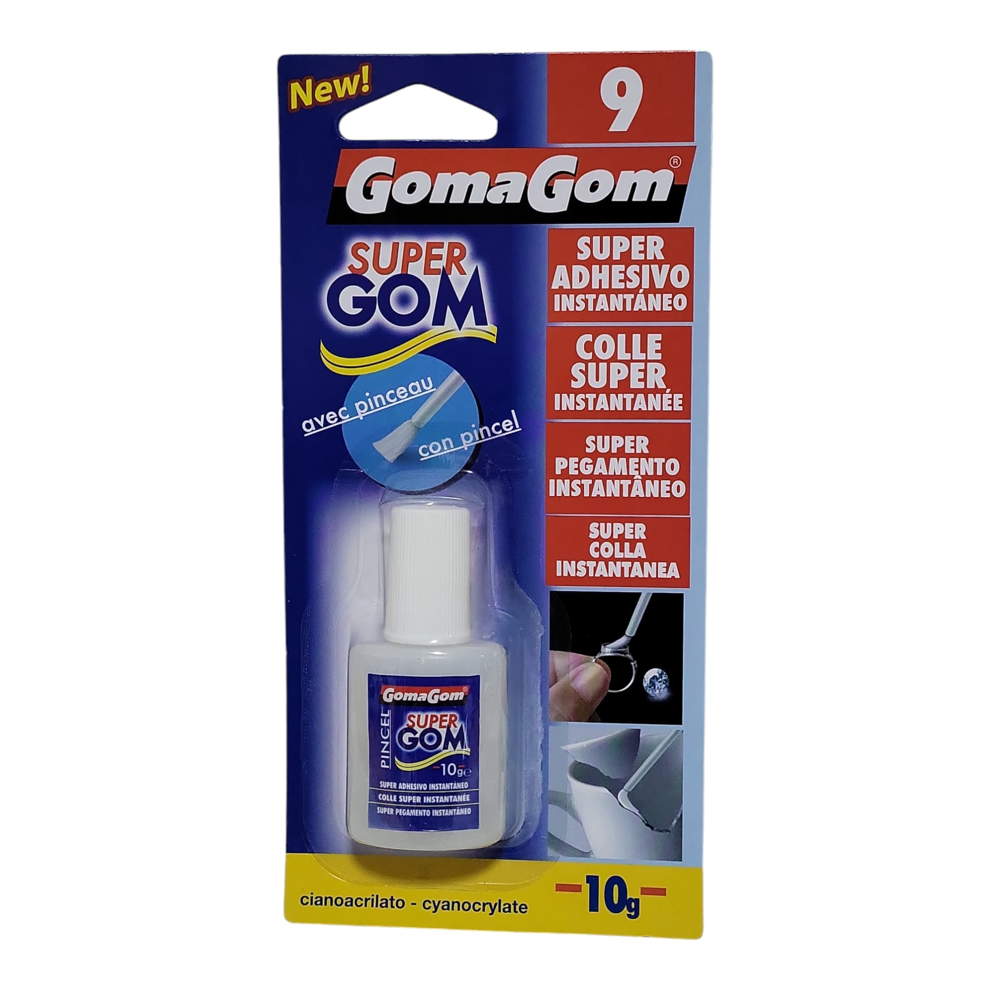 Super adhesivo instantáneo Gomagom 10g ideal para reparaciones rápidas en carpfishing.