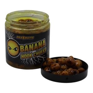 Hook Chufa Banana 250ml de DSA BAITS, cebo de anzuelo aromatizado