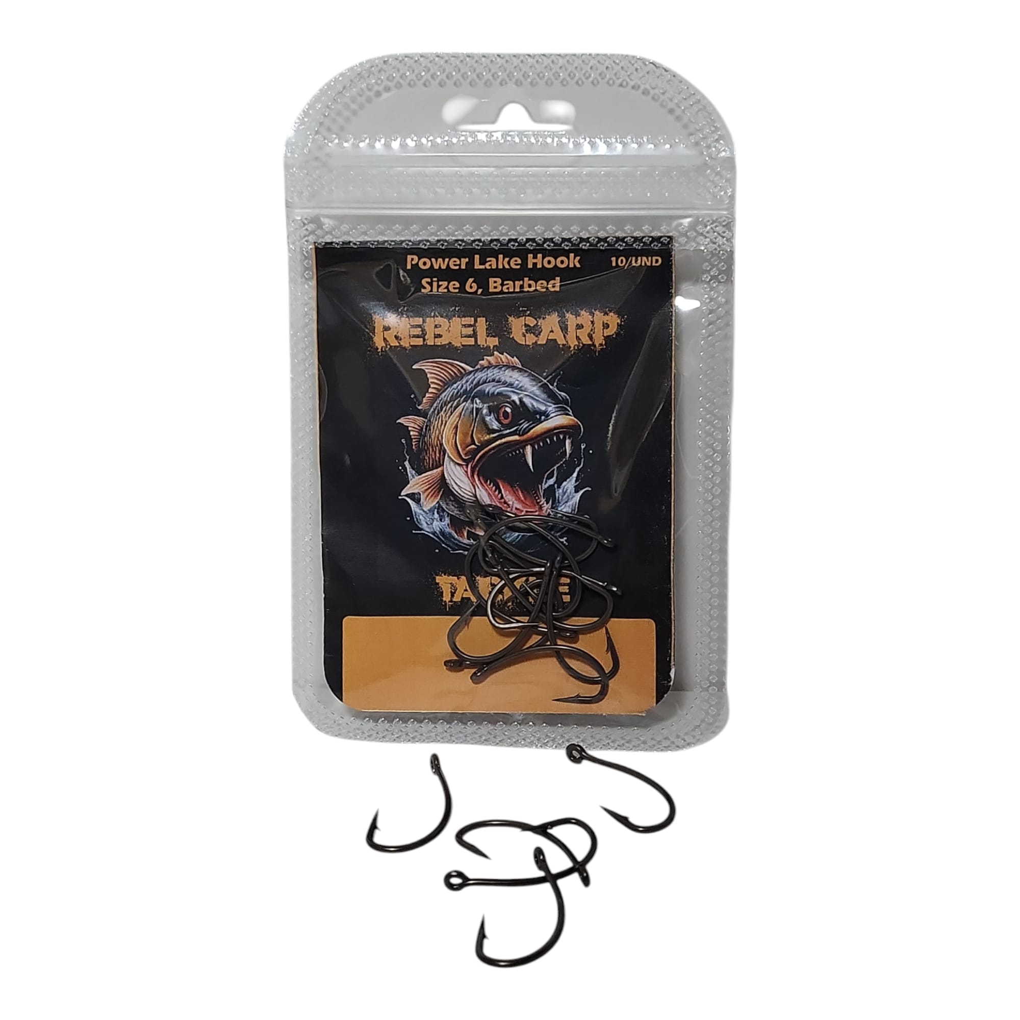 Paquete de 10 anzuelos POWER LAKE HOOK tamaño 6