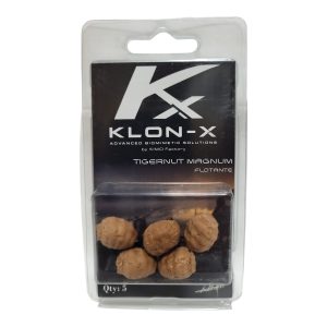 Chufa artificial flotante Tigernut Magnum de KLON-X cebo biomimético para carpfishing en blister de 5 unidades