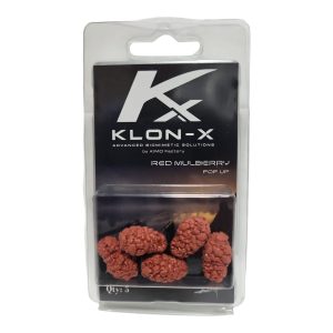 Mora de árbol roja flotante artificial Red Mulberry KLON-X de 5 unidades para carpfishing
